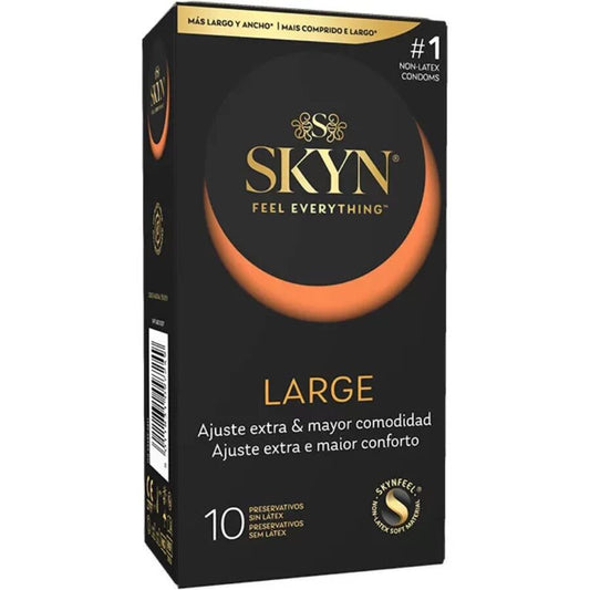 SKYN - PRESERVATIVO LARGE AJUSTE EXTRA 10 UNIDADES