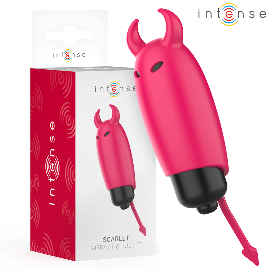 INTENSE - SCARLET RED DEMON VIBRATING BULLET 9.3 X 2.4 CM
