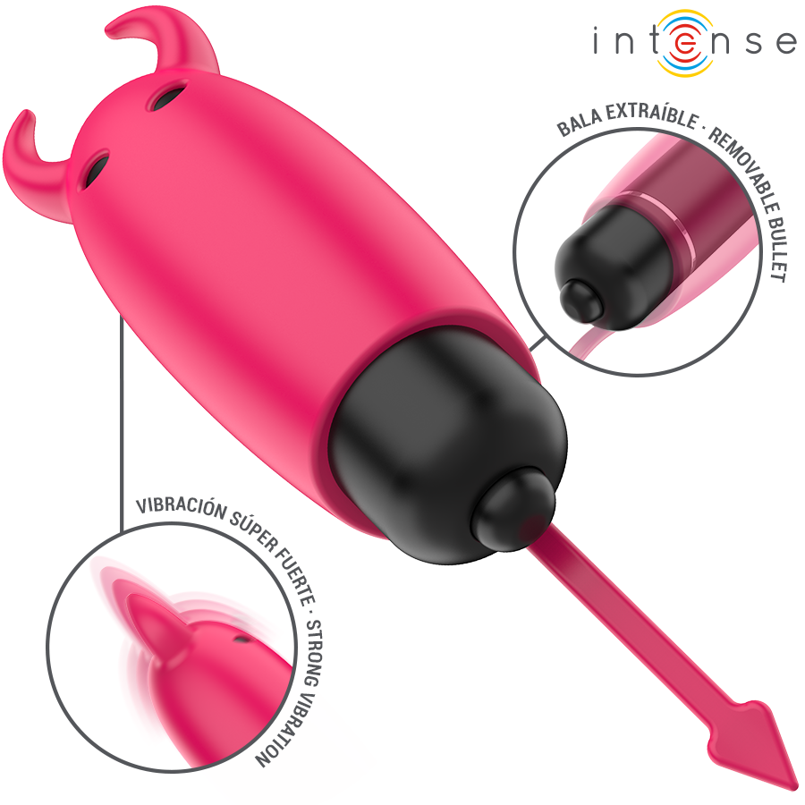INTENSE - SCARLET RED DEMON VIBRATING BULLET 9.3 X 2.4 CM
