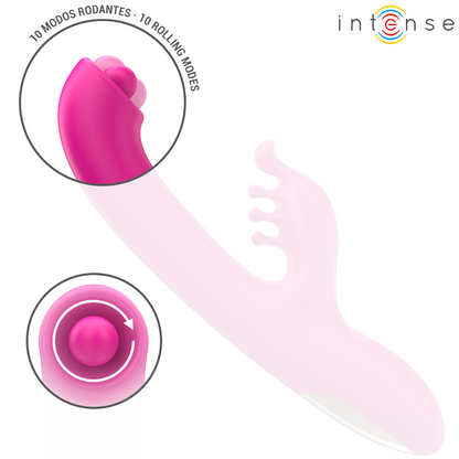 INTENSE - CHRISTINA MULTIFUNCTION RABBIT VIBRATOR 22.5 CM PINK