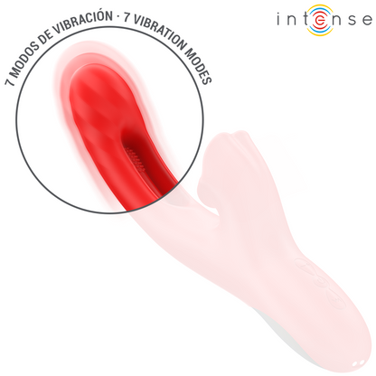 INTENSE - JESSICA MULTIFUNCTION VIBRATOR CLITORAL STIMULATION 24.8 CM RED