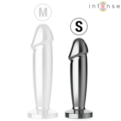 INTENSE - ANAL PLUG 10 VIBRATIONS METAL DILDO SHAPED WITH REMOTE CONTROL S