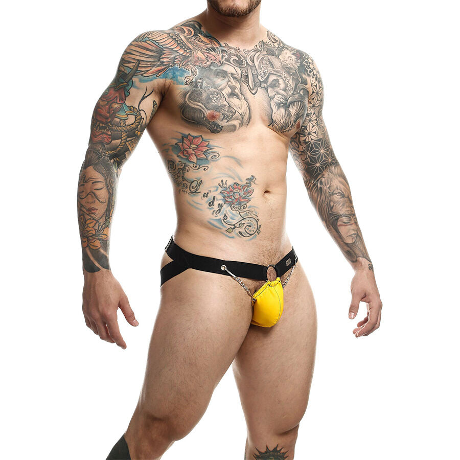MOB - DNGEON JOCKSTRAP AMARELO COM CORRENTES TAMANHO ÚNICO