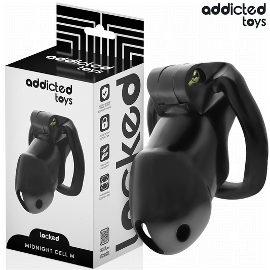 ADDICTED TOYS LOCKED - MINDNIGHT CELL JAULA PARA PENE 4.2 CM TALLA M