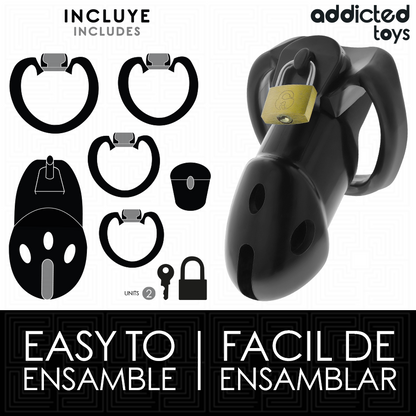 ADDICTED TOYS LOCKED - UNBROKEN DEN JAULA PARA PENE 9,8 CM