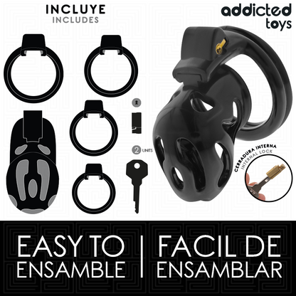 ADDICTED TOYS LOCKED - SEALED CRYPT JAULA PARA PENE 8 CM