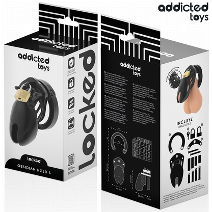 ADDICTED TOYS LOCKED - OBSIDIAN HOLD JAULA PARA PENE TALLA S