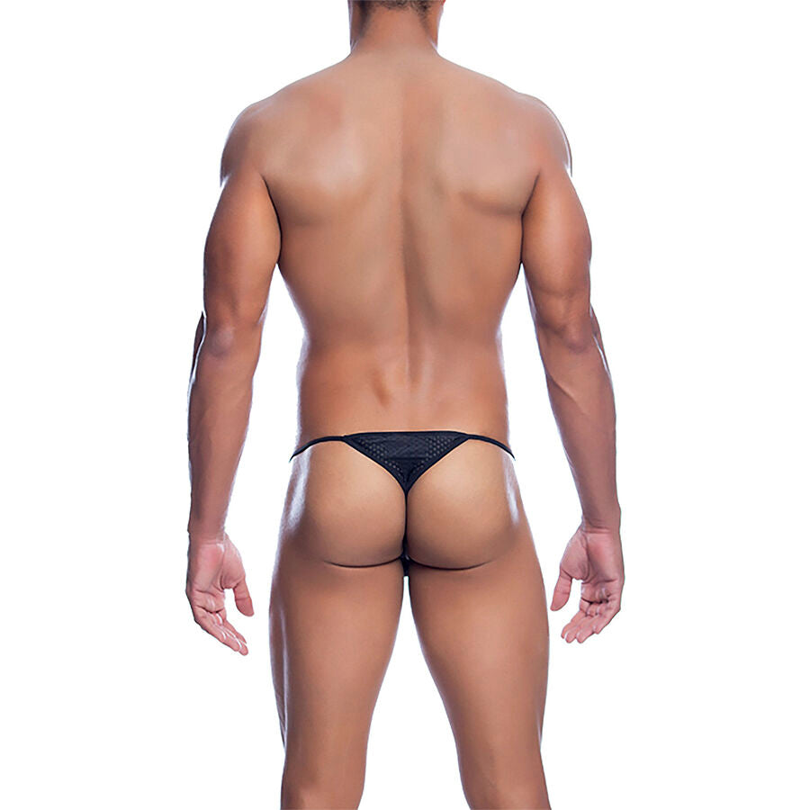 MOB - V-STRING DE MICROFIBRA NEGRA