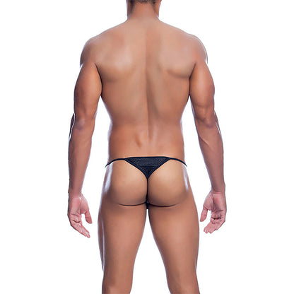 MOB - V-STRING DE MICROFIBRA NEGRA