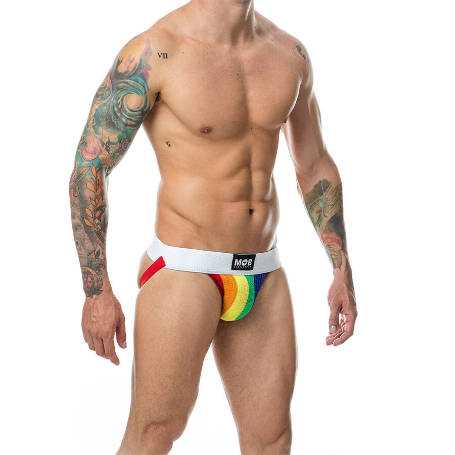 MOB - JOCK CLASICO STRIPE RAINBOW