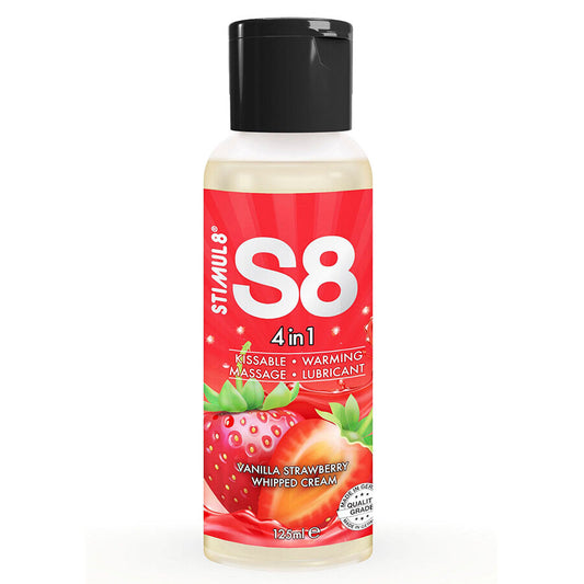 STIMUL8 - S8 4 EN 1 LUBRICANTE POSTRE FRESA 125 ML
