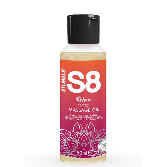 STIMUL8 - S8 RELAX EROTIC MASSAGE OIL GREEN TEA 50 ML