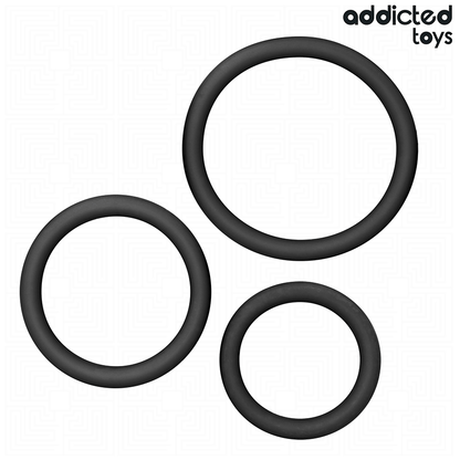 ADDICTED TOYS - SET DE ANILLOS SILICONA MODELO 2