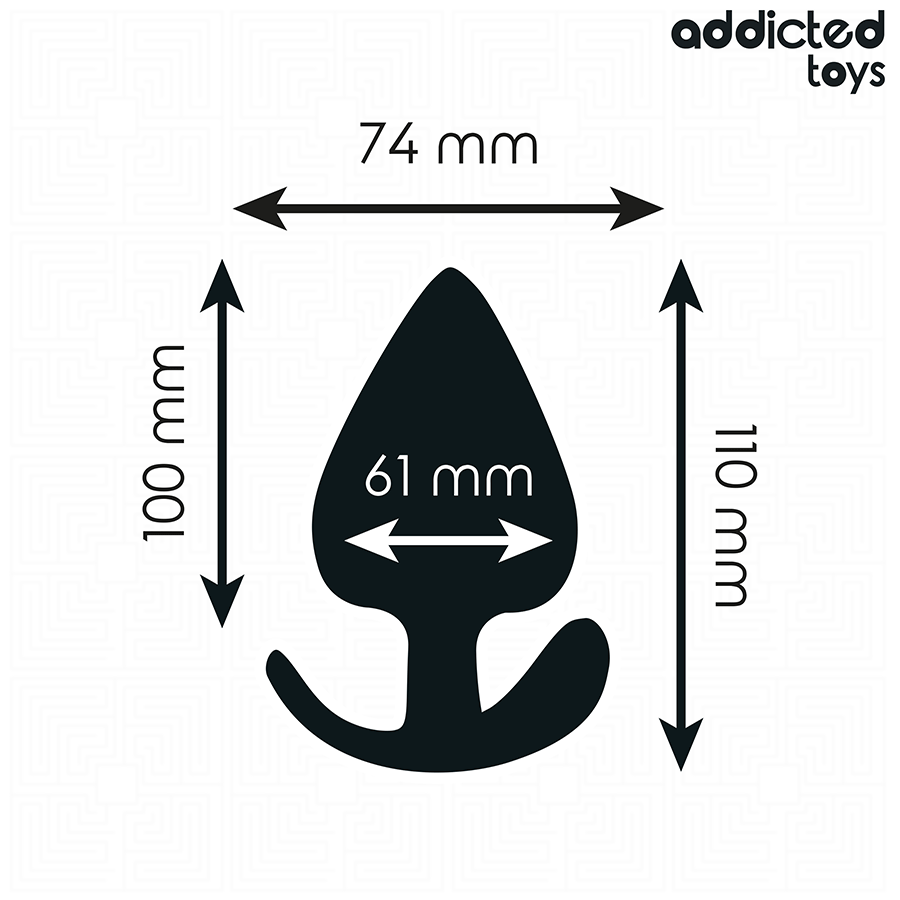 ADDICTED TOYS - SILICONE ANAL PLUG SIZE XXL 11 CM
