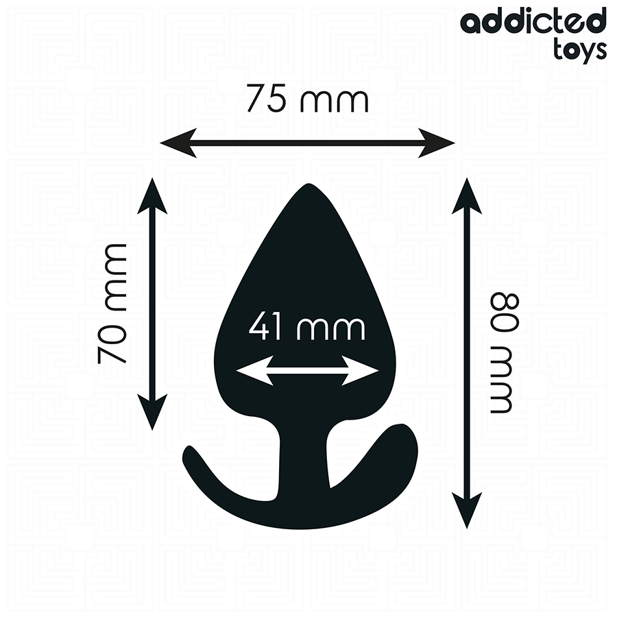 ADDICTED TOYS - SILICONE ANAL PLUG SIZE L 8 CM