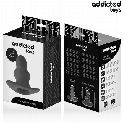 ADDICTED TOYS - HOLLOW SILICONE ANAL PLUG SIZE XXL 15.2 CM