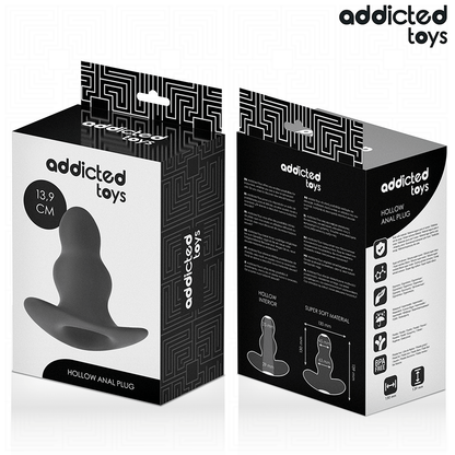 ADDICTED TOYS - HOLLOW SILICONE ANAL PLUG SIZE XL 13.9 CM