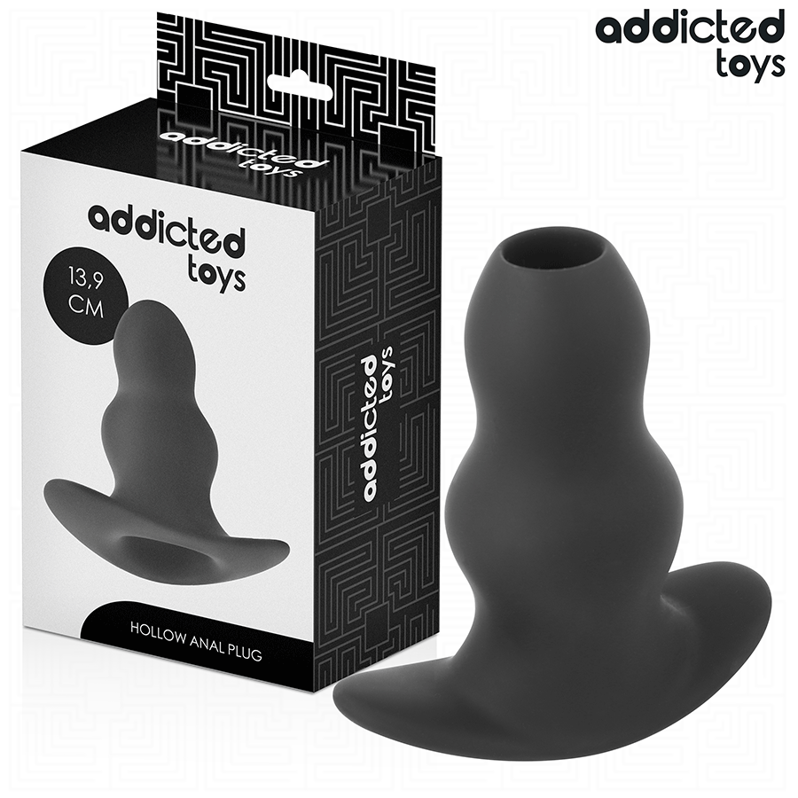 ADDICTED TOYS - HOLLOW SILICONE ANAL PLUG SIZE XL 13.9 CM