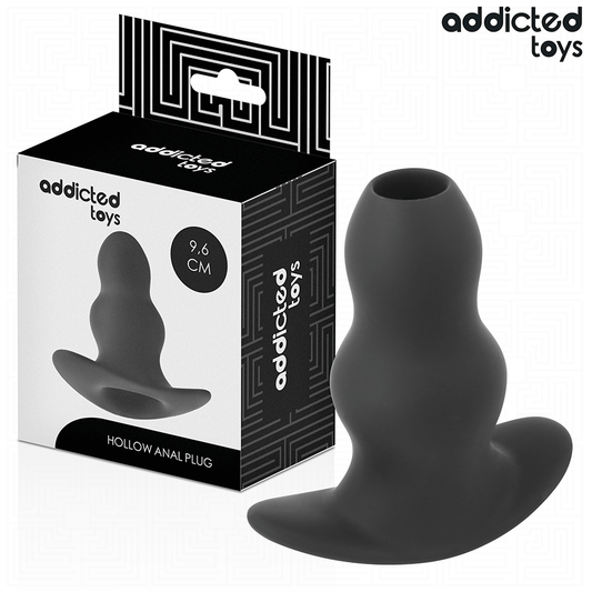 ADDICTED TOYS - HOLLOW SILICONE ANAL PLUG SIZE M 9.6 CM