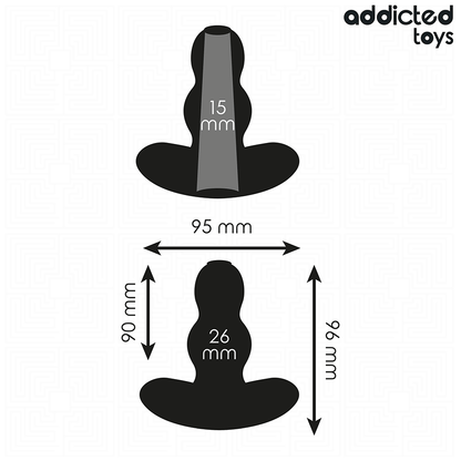 ADDICTED TOYS - PLUG ANAL HUECO SILICONA TALLA M 9,6 CM