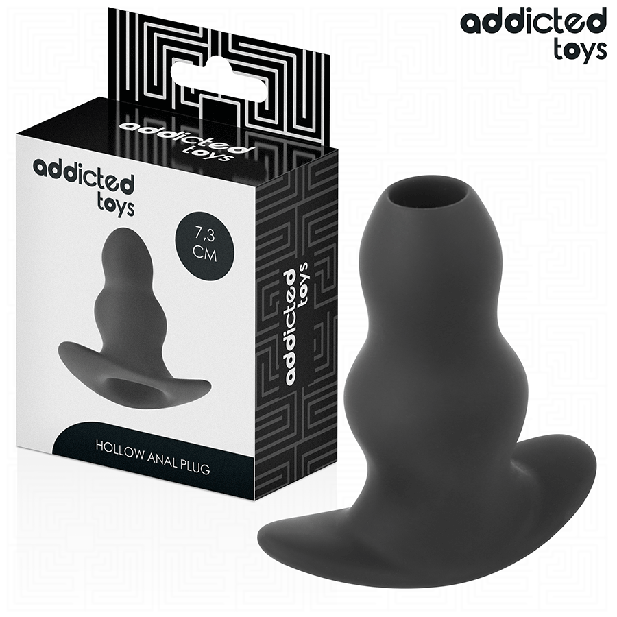 ADDICTED TOYS - HOLLOW SILICONE ANAL PLUG SIZE S 7.3 CM