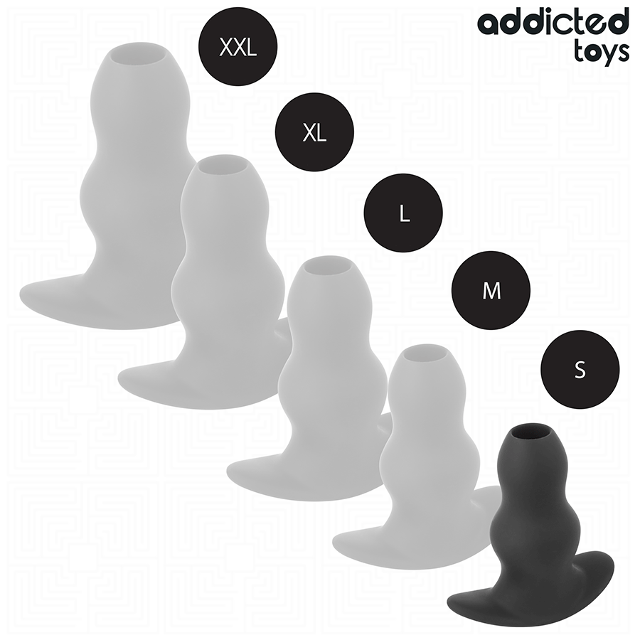 ADDICTED TOYS - HOLLOW SILICONE ANAL PLUG SIZE S 7.3 CM