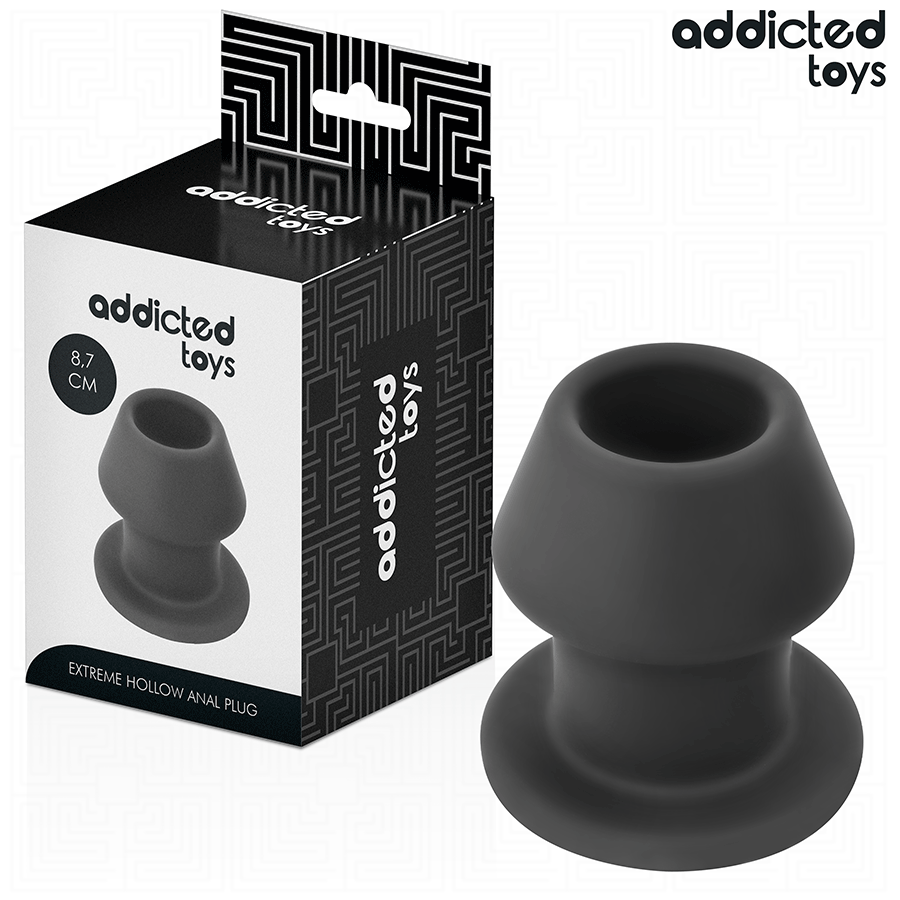 ADDICTED TOYS - EXTREME SILICONE HOLLOW ANAL PLUG SIZE M 8.7 CM