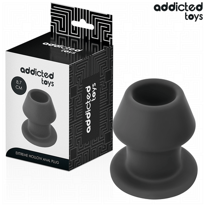 ADDICTED TOYS - EXTREME SILICONE HOLLOW ANAL PLUG SIZE M 8.7 CM