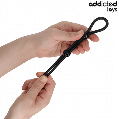 ADDICTED TOYS - CUERDA SILICONA PARA EL PENE DE LAZO DOBLE