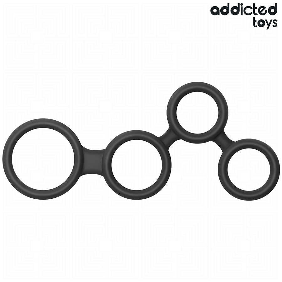 ADDICTED TOYS - ANILLO PARA EL PENE CON DIVISORES PARA TESTÍCULOS