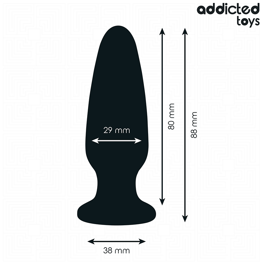 ADDICTED TOYS - ANAL PLUG WITH SILICONE JEWEL SIZE S 8.8 CM