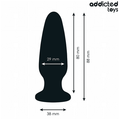 ADDICTED TOYS - ANAL PLUG WITH SILICONE JEWEL SIZE S 8.8 CM
