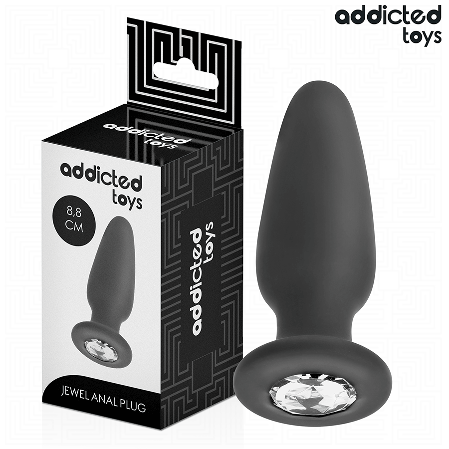 ADDICTED TOYS - ANAL PLUG WITH SILICONE JEWEL SIZE S 8.8 CM
