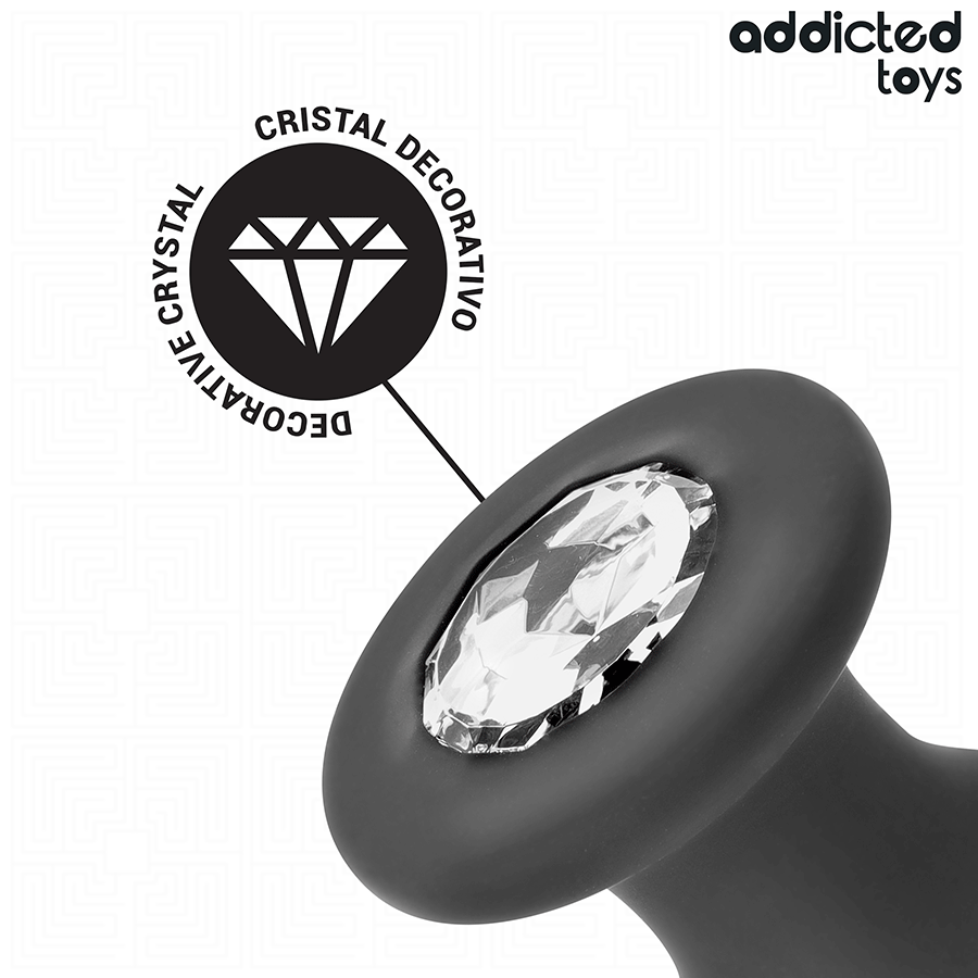 ADDICTED TOYS - ANAL PLUG WITH SILICONE JEWEL SIZE S 8.8 CM