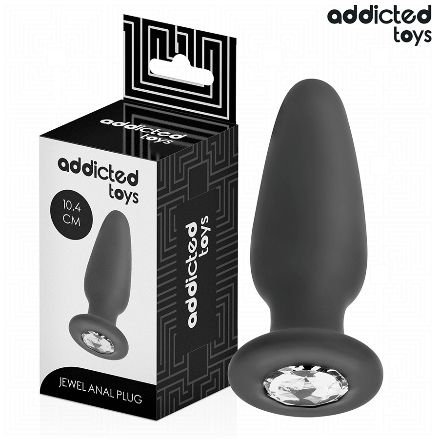 ADDICTED TOYS - ANAL PLUG WITH SILICONE JEWEL SIZE M 10.4 CM