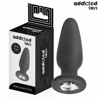 ADDICTED TOYS - ANAL PLUG WITH SILICONE JEWEL SIZE M 10.4 CM