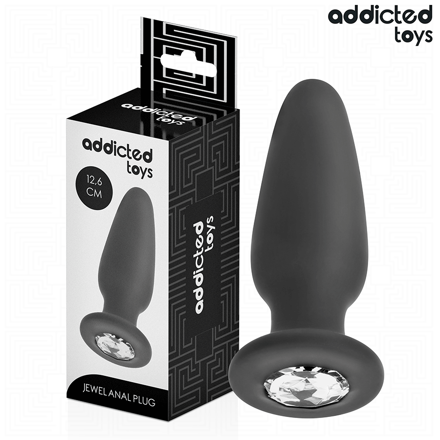 ADDICTED TOYS - PLUG ANAL CON JOYA SILICONA TALLA L 12,6 CM