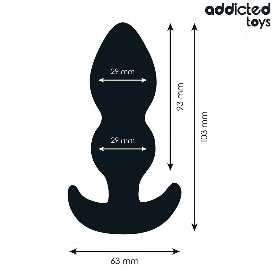 ADDICTED TOYS - SILICONE ANAL PLUG SIZE S 10.3 CM