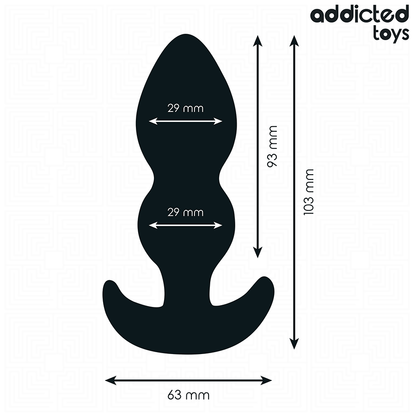 ADDICTED TOYS - SILICONE ANAL PLUG SIZE S 10.3 CM