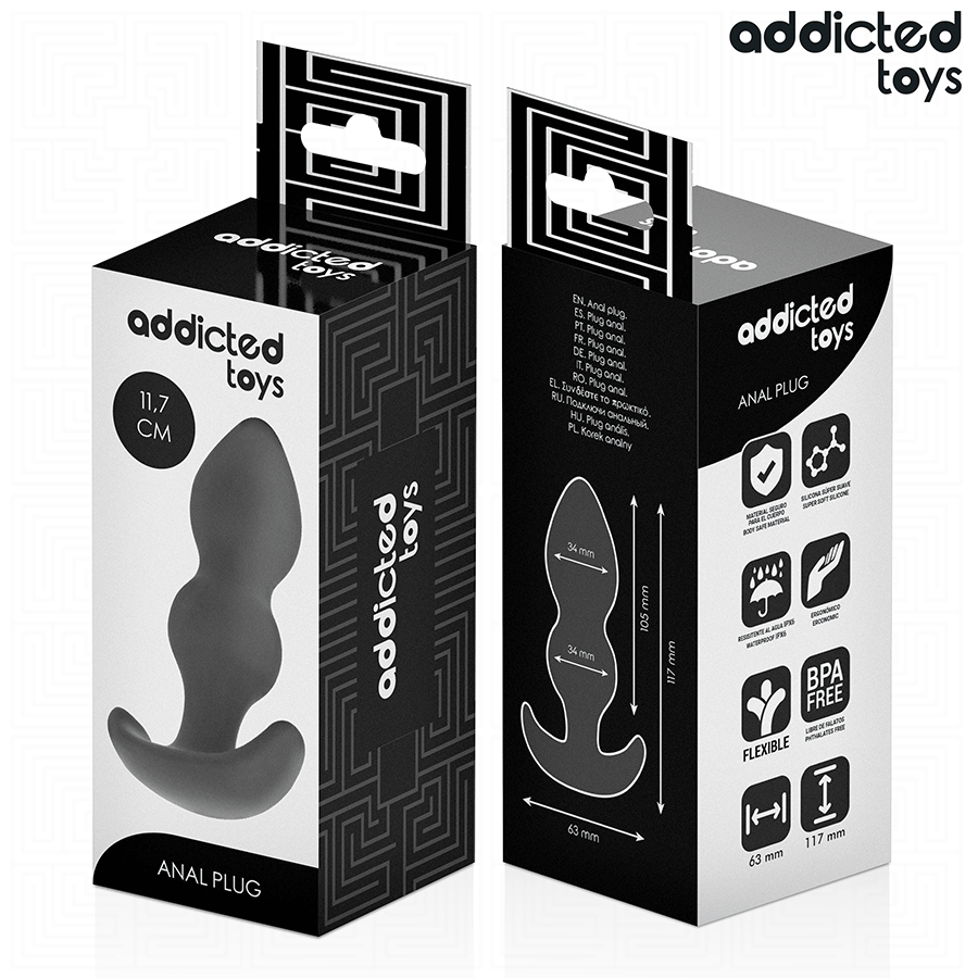 ADDICTED TOYS - SILICONE ANAL PLUG SIZE L 11.7 CM