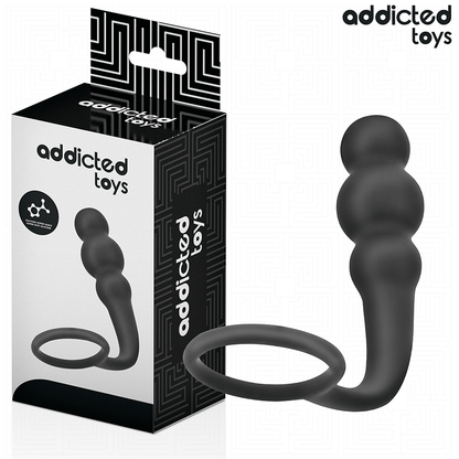 ADDICTED TOYS - ANAL PLUG WITH SILICONE RING MODEL 1