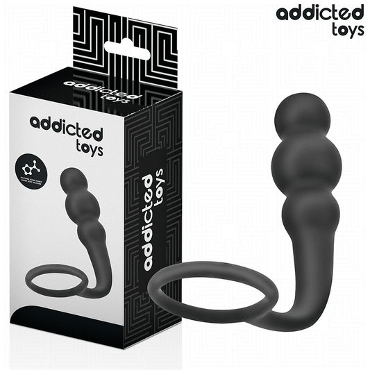ADDICTED TOYS - ANAL PLUG WITH SILICONE RING MODEL 1