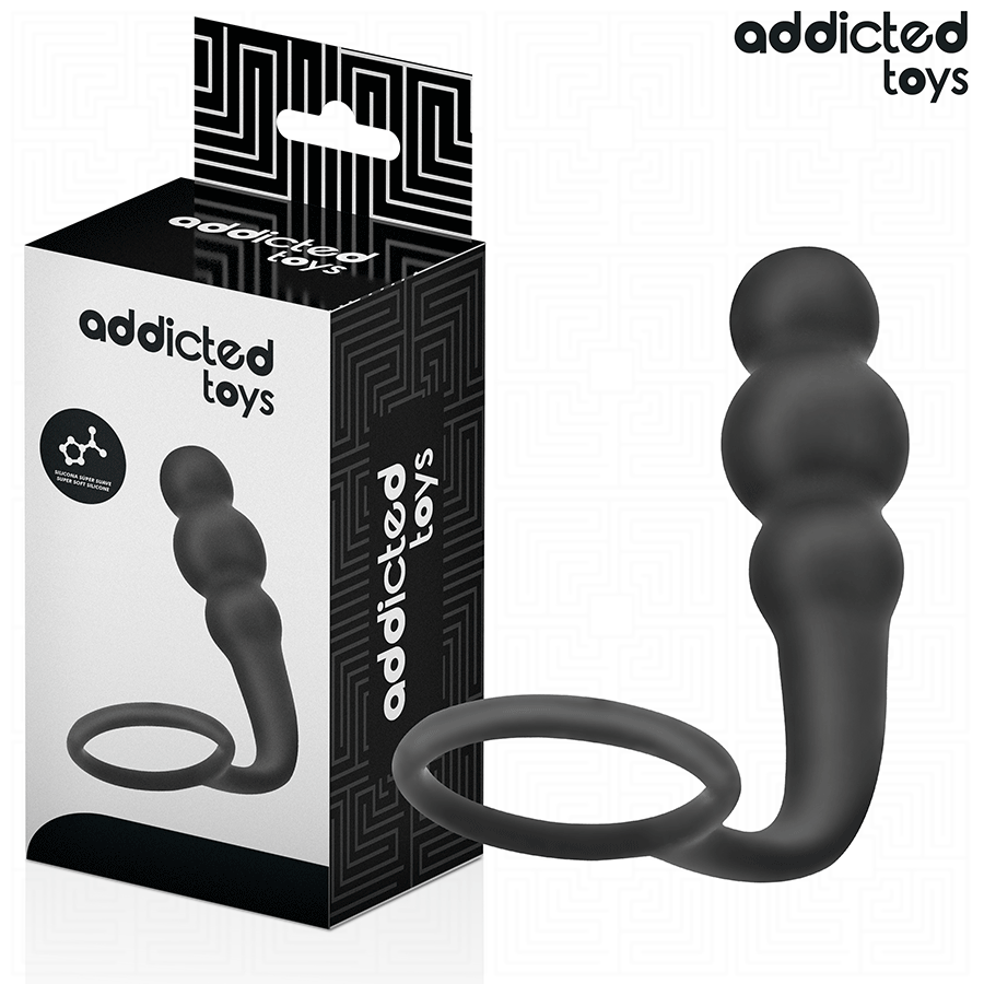 ADDICTED TOYS - PLUG ANAL CON ANILLO SILICONA MODELO 1