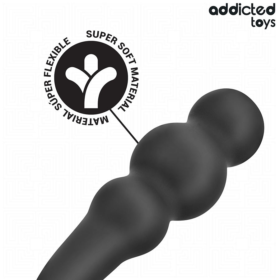 ADDICTED TOYS - ANAL PLUG WITH SILICONE RING MODEL 1