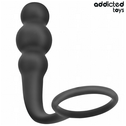 ADDICTED TOYS - ANAL PLUG WITH SILICONE RING MODEL 1