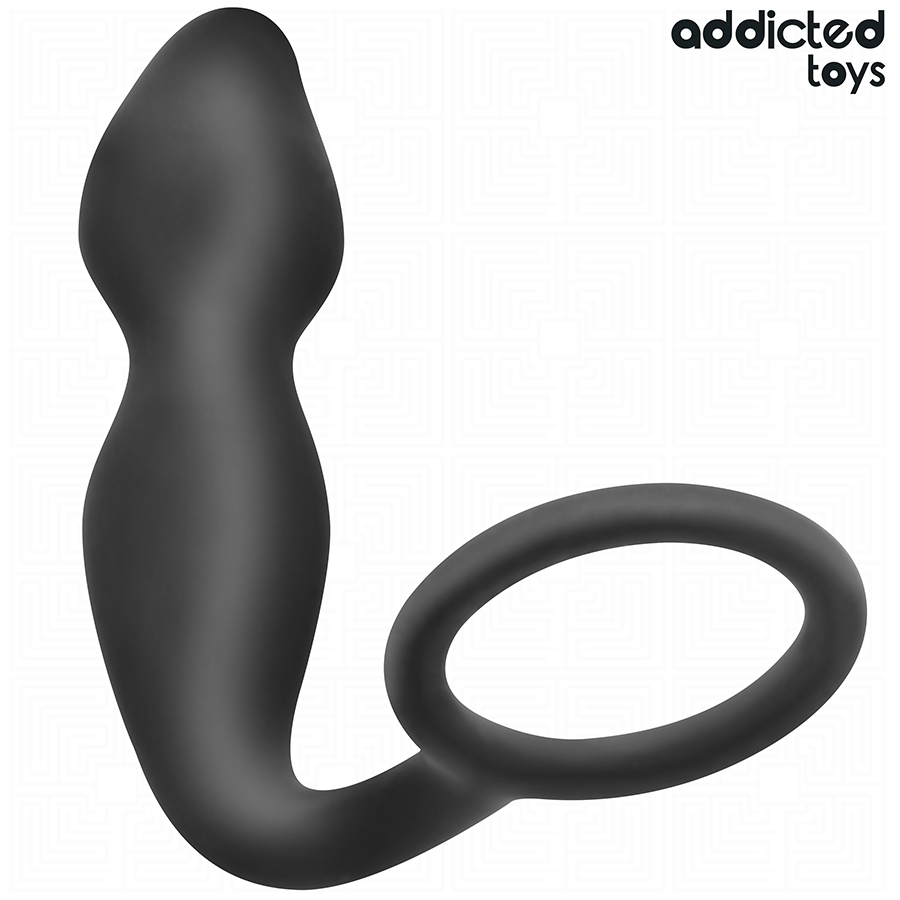 ADDICTED TOYS - ANAL PLUG WITH SILICONE RING MODEL 2