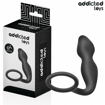 ADDICTED TOYS - ANAL PLUG WITH SILICONE RING MODEL 2