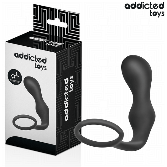 ADDICTED TOYS - PLUG ANAL CON ANILLO SILICONA MODELO 3