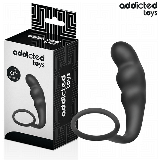 ADDICTED TOYS - ANAL PLUG WITH SILICONE RING MODEL 4