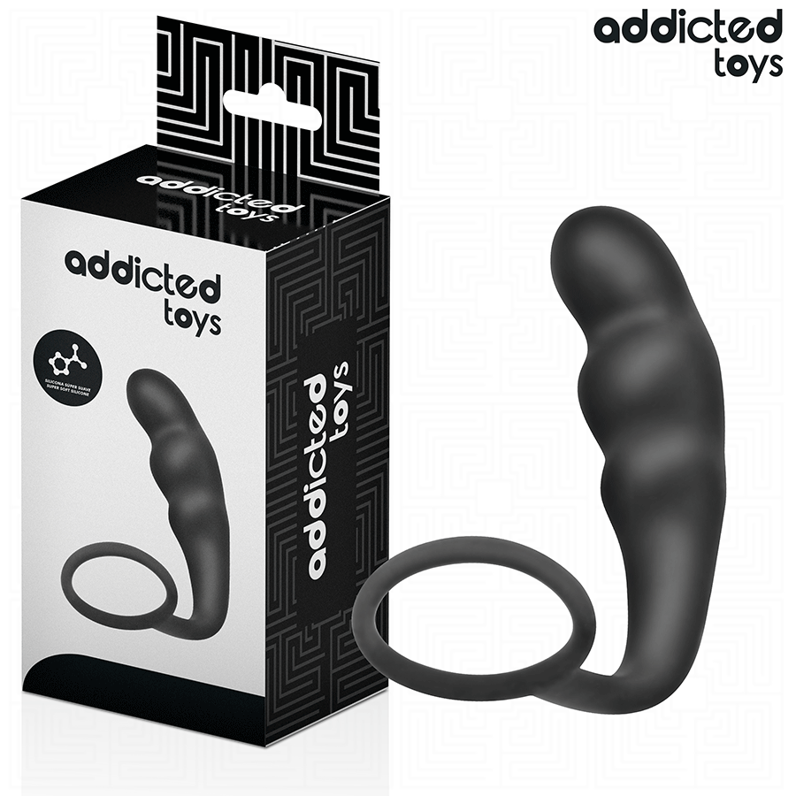 ADDICTED TOYS - PLUG ANAL CON ANILLO SILICONA MODELO 4